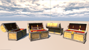 Treasure chest 3D model ingame